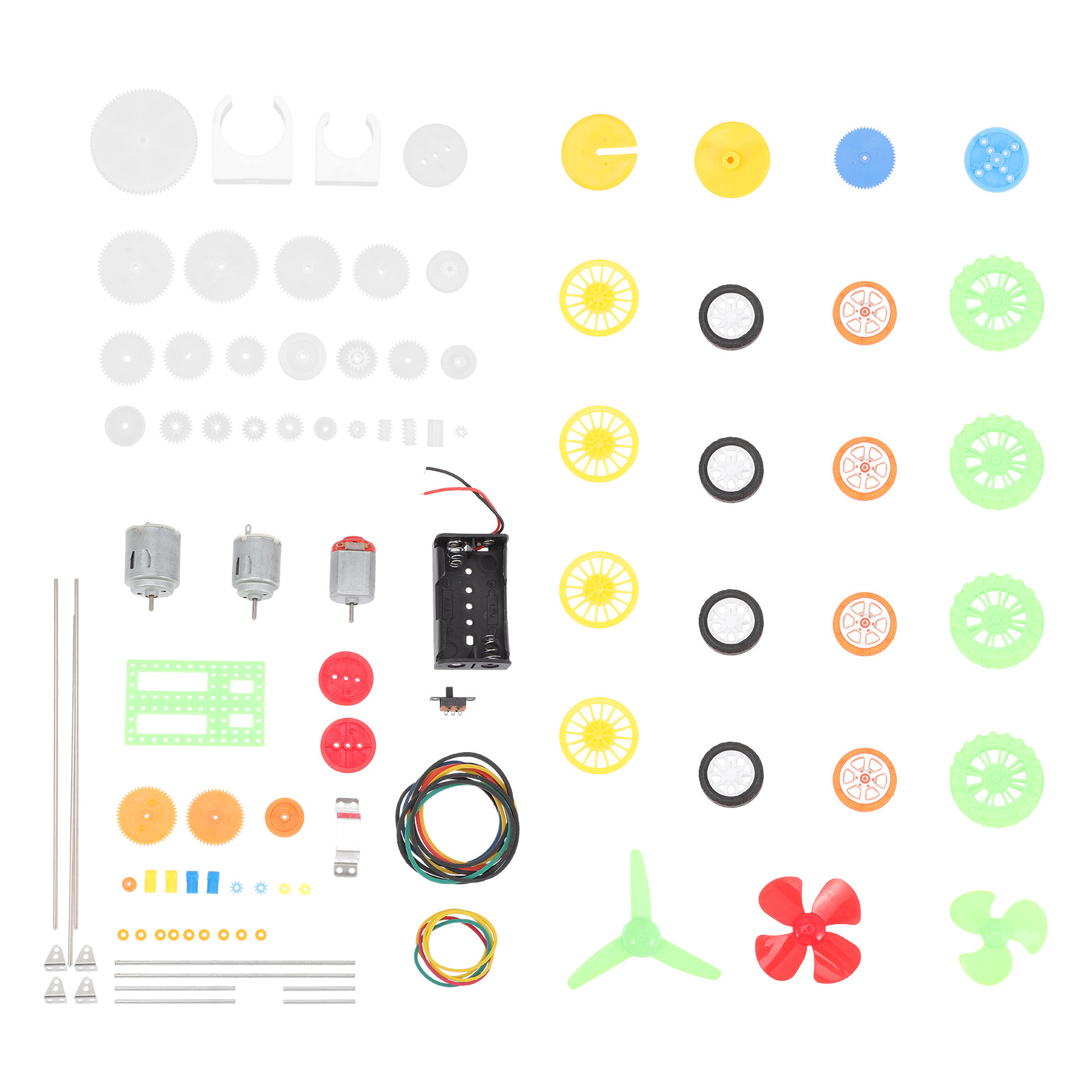 112Pcs Dc Motor Gear Kit Plast - Science Project Kit 评论和价格