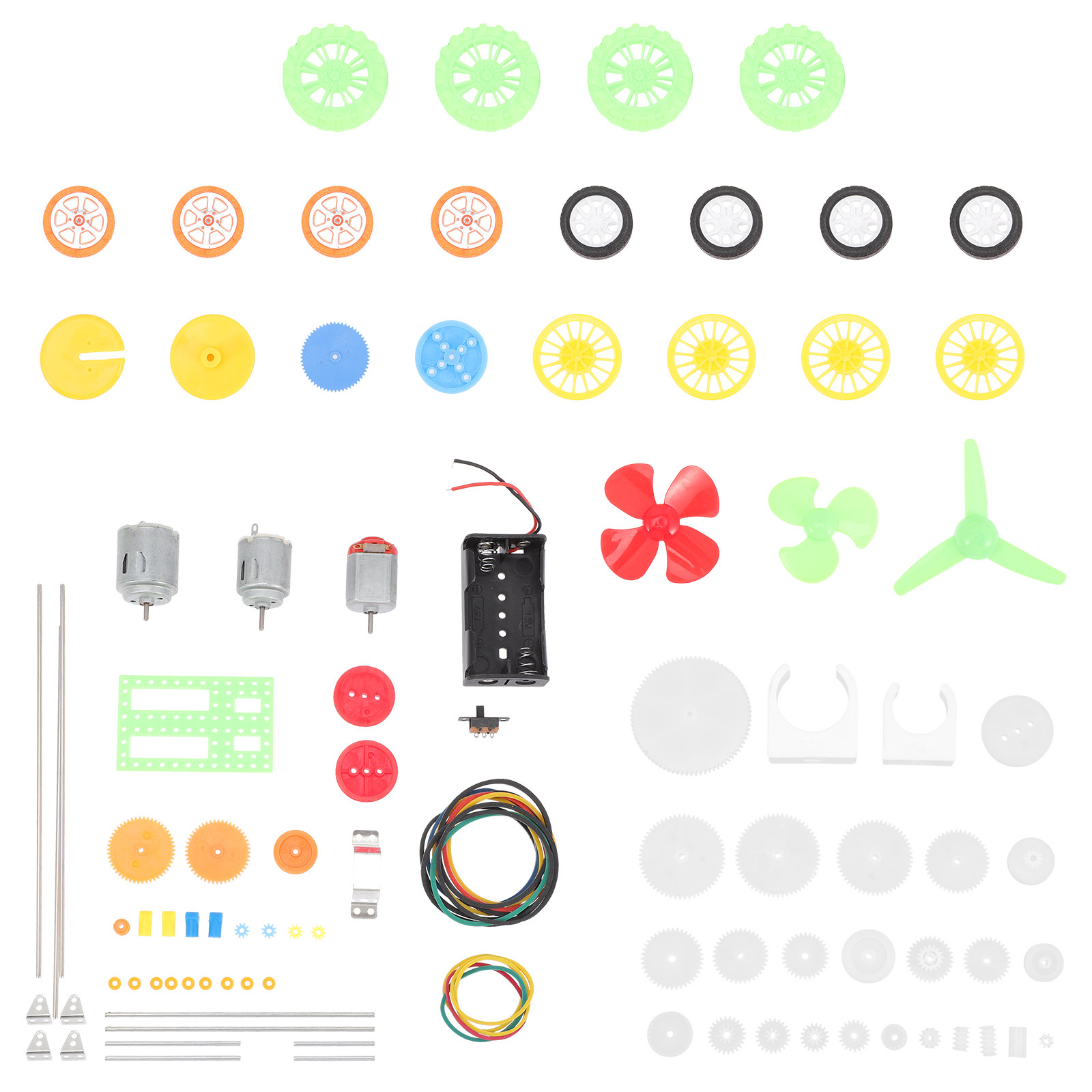112Pcs Dc Motor Gear Kit Plast - Science Project Kit 评论和价格