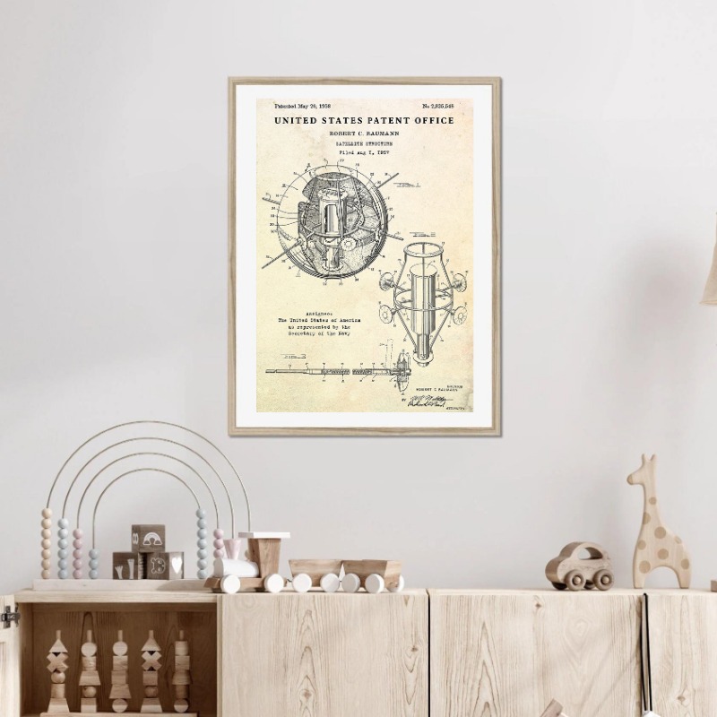 Vintage Flying Saucer UFO Blue - Star Map Poster 评论和价格